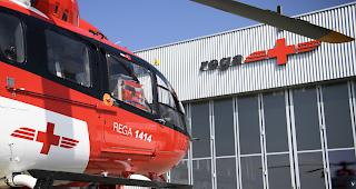 Der schwer verletzte Lehrer musste mit der Rega ins Spital geflogen werden.