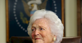 Barbara Bush war die &auml;lteste ehemalige First Lady der USA.