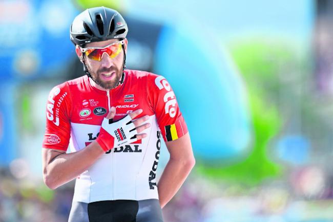Tagessieger. Der Belgier Thomas De Gendt.