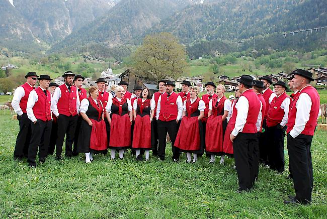 Der Jodelclub Zer Taferna lockerte den Festakt mit seinen Vorführungen auf.