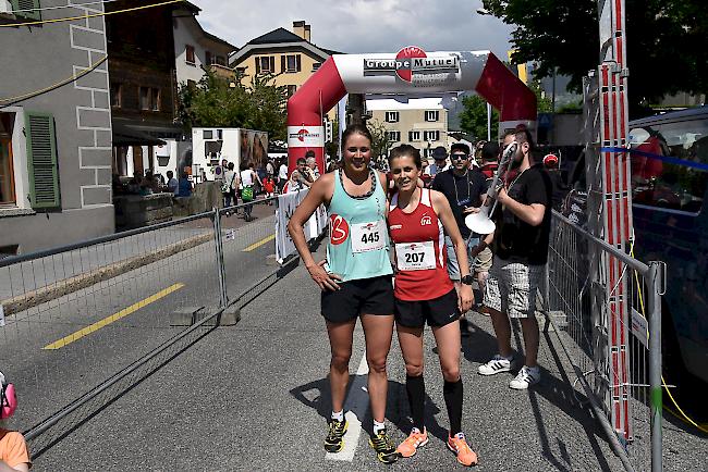 Georgette Kämpfen (links) und Sabine Kuonen (rechts) lieferten sich ein Kopf an Kopf-Rennen.