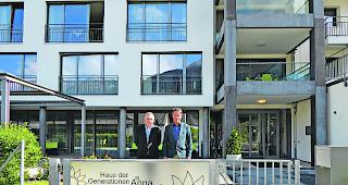 Engagiert. Pr&auml;sident Walter Schnyder (links) und Direktor Martin Kalbermatter. 