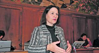 Nochmals Pr&auml;sidentin. Die Oberwalliser SP-Staatsr&auml;tin in ihrer letzten Legislatur.  