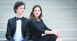 Am Mittwoch. Sopranistin Franziska Heinzen und Pianist Benjamin Mead widmen ihren Auftritt dem Dichter Rainer Maria Rilke.  