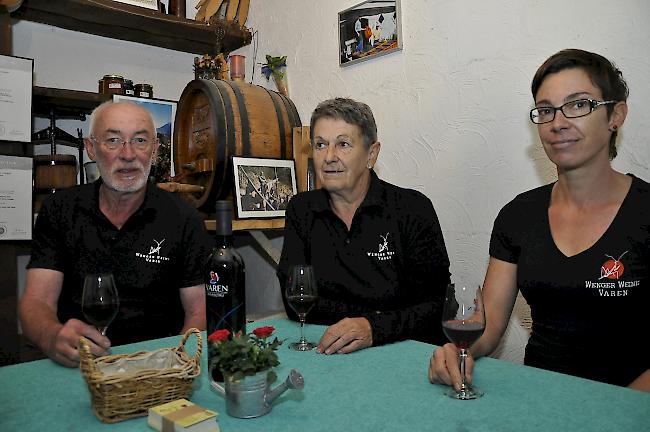 Carlo und Beata Wenger von Wenger Weine mit Tochter Jasmine.