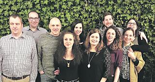 Erfolgreich. Ivo Leiggener, Heinz Zumstein, Caroline Lauber, Diego Walpen, Josiane Meyer (hinten von links) und Renato Bittel, Melanie Schnidrig, Jasmine Brigger, Melanie Warren, Priska Huber (vorne von links).  