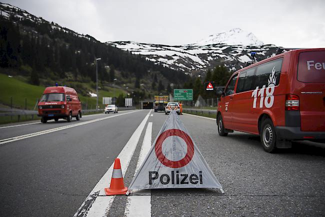 Der San Bernardino-Tunnel ist seit dem Brand und bis auf weiteres komplett gesperrt.