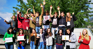 Die Schulklassen aus Leuk...