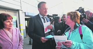 &laquo;Grosses Ja&raquo;. Premierminister Leo Varadkar wirbt im Vorfeld der Abstimmung f&uuml;r ein Ende des Abtreibungsverbots. 