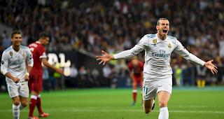 Doppeltorsch&uuml;tze Gareth Bale nach dem 2:1. 