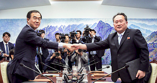 Ann&auml;herung. Ranghohe Vertreter Nord- und S&uuml;dkoreas demonstrieren weiterhin ihre Absicht, die bilateralen Beziehungen beider L&auml;nder zu verbessern.