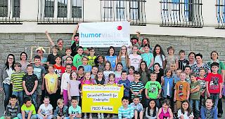 Erfolgreich. Im Sprint den guten Zweck vor Augen. Die Eyholzer Schulkinder und ihr Spendenerfolg. 