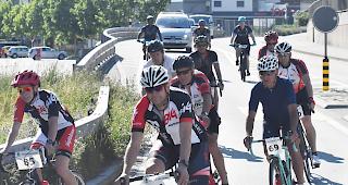 Eine ansprechende Teilnahme, 65 Fahrer waren bei Leuk - Leukerbad dabei.