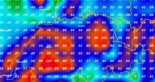 Bis am Mittwochabend sind intensive Niederschl&auml;ge zu erwarten.