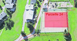 Der Standort der Halle auf dem Tennisplatzareal.