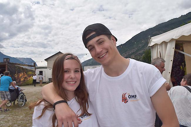 Chiara Roten (18), Raron, und Yannic Zuber (19),Gampel.