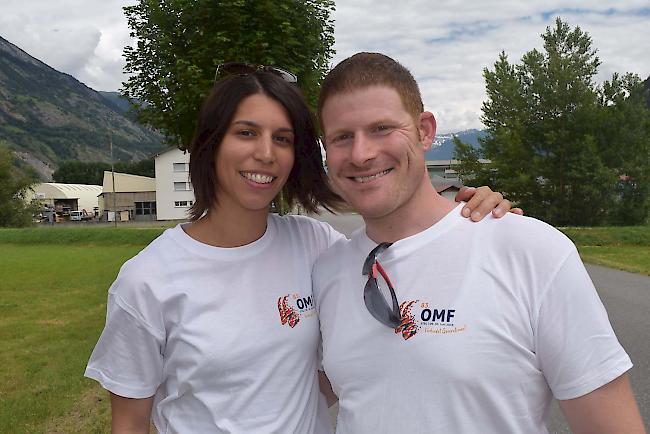 Katja Schnyder (28) und Matthias Schenk (34) aus Gampel.