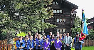 Musikalische Aussichten. Die Musikgesellschaft &laquo;Richenenalp&raquo; aus Bellwald erwartet die Musikanten der beiden Zenden &ouml;stlich von Brig.