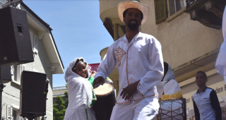 Impressionen des diesj&auml;hrigen Fests der Kulturen auf dem Visper Kaufplatz.