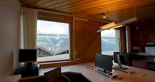 Ein Arbeitsplatz mit Panorama in Eischoll
