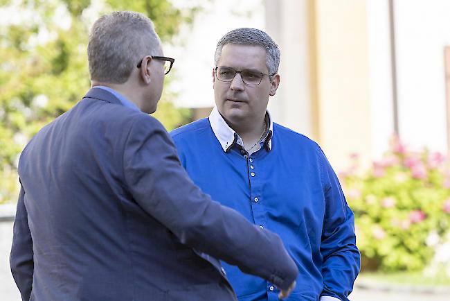 Vor Gericht. Die Lonza, hier vertreten durch den Visper Werksleiter Jörg Solèr (rechts).