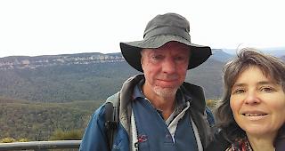 Erika und Rhyce im Blue Mountain Nationalpark.