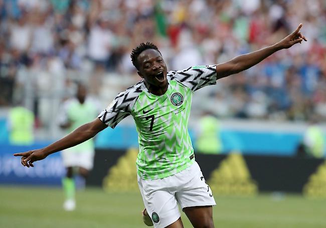 Ahmed Musa von ZSKA Moskau erzielte das 1:0 vier Minuten nach der Pause.