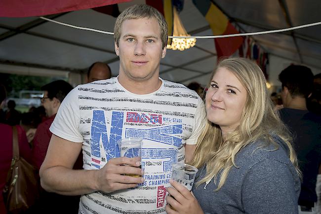 Marco Williner (15) und Monika Tarro (25), Visp.