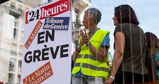 Der Streik bei den Redaktionen von Tamedia Romandie begann am Dienstagnachmittag. Die Journalistinnen und Journalisten protestieren mit der Arbeitsniederlegung gegen die geplante Einstellung der Printausgabe der Zeitung "Le Matin" und dagegen, dass das Verlagshaus Tamedia Gegenvorschl&auml;ge der Redaktion ablehnt.

