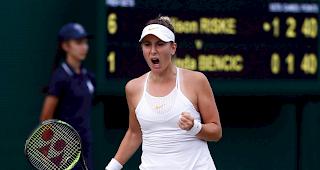 Enge Kiste. Die Ostschweizerin Belinda Bencic schl&auml;gt die US-Amerikanerin Alison Riske in drei S&auml;tzen.