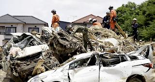 Tragisch. Die Unwetter von vergangener Woche forderten im Westen und im Zentrum Japans 179 Todesopfer.