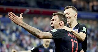 Matchwinner.&nbsp;St&uuml;rmer Mario Mandzukic markierte in der 109. Minute den Siegtreffer f&uuml;r Kroatien. Foto Keystone
