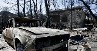 Nach den verheerenden Waldbr&auml;nden der vergangenen zwei Tage hat sich die Lage in Griechenland leicht entspannt. 