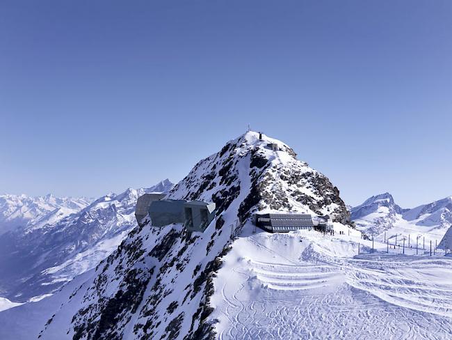 Fotomontage der Solaranlage auf dem kleinen Matterhorn.