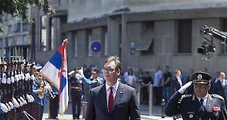 Pikant. Serbiens Staatschef Aleksandar Vucic gr&auml;bt in der Geschichte und zieht einen bedenklichen Vergleich.