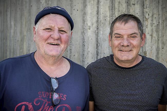 Hans Tenisch (62) und Kurt Borter (59), Ried-Brig.