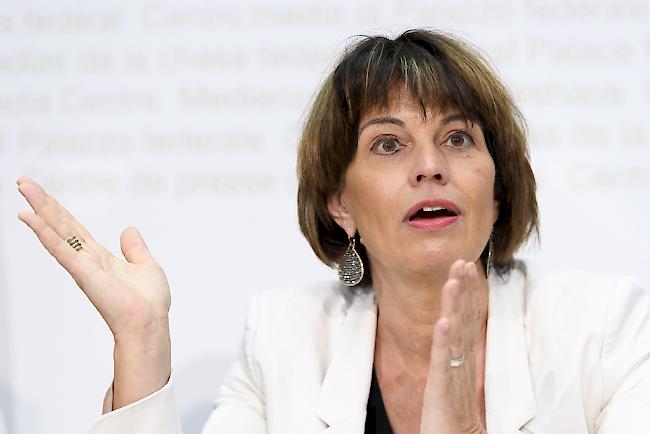 Bundesräting Doris Leuthard warnt vor chinesischem "Übernahmehunger".