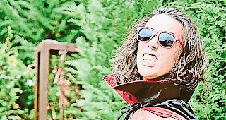 Showtime. Alexander Adrian Craciun vor seinem Auftritt an der SM der Aufgiesser.Foto zvg