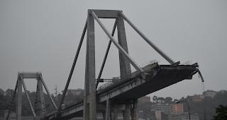 Am Dienstagmittag war w&auml;hrend eines schweren Unwetters der Polcevera-Viadukt auf der Autobahn A10 in mehr als 40 Metern H&ouml;he auf einem etwa 100 Meter langen St&uuml;ck eingest&uuml;rzt.
