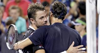 Hart umk&auml;mpftes Duell: Federer gewinnt in Cincinnati gegen Landsmann Wawrinka.&nbsp;