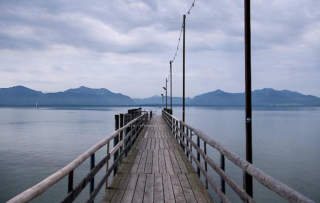 Blick auf den deutschen Chiemsee