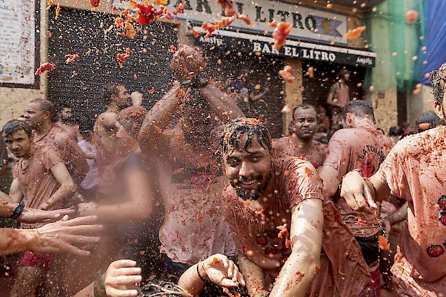 Tradition. «La Tomatina» fand erstmals in den 1940er Jahren statt.