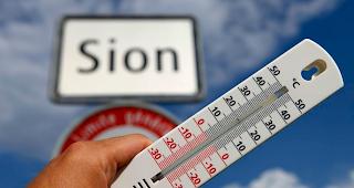 In Sitten konnte erneut ein Hitzetag verzeichnet werden.