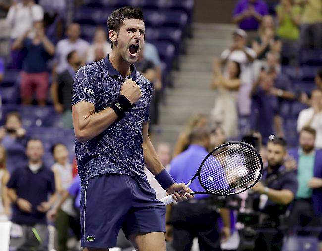 Souverän. Novak Djokovic bezwingt John Millmann und triff am Freitag im Halbfinal auf Kei Nishikori.