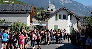 Der Start in die &laquo;Wiiwanderig&raquo; in Siders