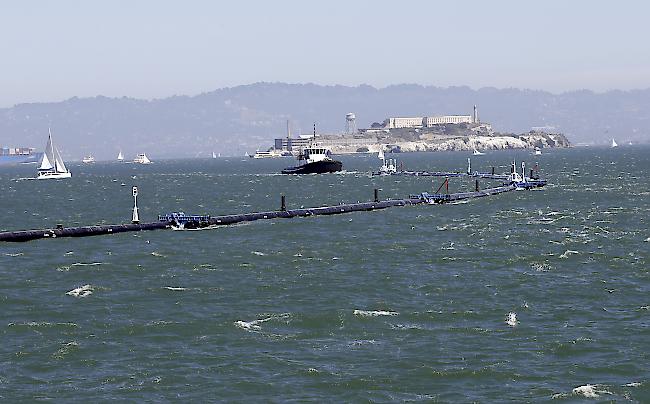 Gigantischer Müllfänger. «The Ocean Cleanup» will den Ozean von Plastikmüll befreien.