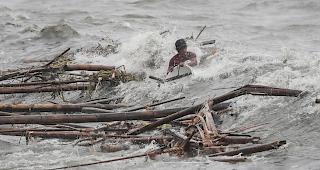 Durch den Supertaifun "Mangkhut" sind auf den Philippinen und in Taiwan mindestens neun Menschen gestorben. 