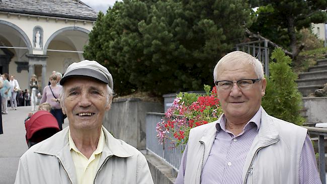 Heinrich Wyder (86) aus Naters und Matthias Bryand (80) aus Glis.