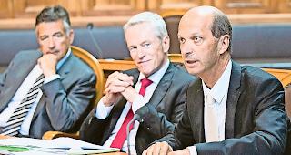 Im Element. Beat Rieder w&auml;hrend der gestrigen Wasserzins-Debatte.