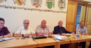 Das Komitee der IG Quecksilber (von links): Klaus Minnig, Thomas Burgener, Norbert Salzgeber, Jean-Pierre Favey, Sepp K&auml;mpfen und Bernhard Aufdereggen. Es fehlt Janine Rubin.